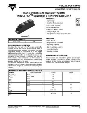 VSKL2616P Datasheet PDF Vishay Semiconductors