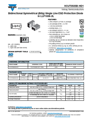 VCUT0505B-HD1 Datasheet PDF Vishay Semiconductors