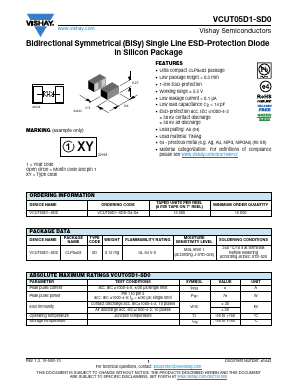 VCUT05D1-SD0 Datasheet PDF Vishay Semiconductors