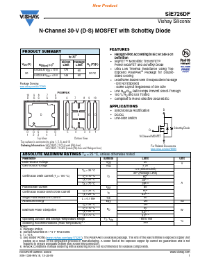SIE726DF Datasheet PDF Vishay Semiconductors