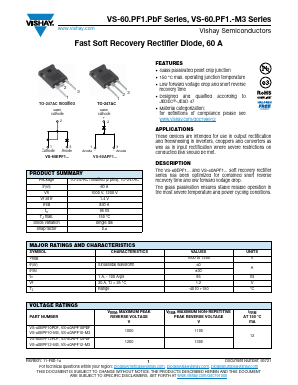 60EPF10-M3 Datasheet PDF Vishay Semiconductors