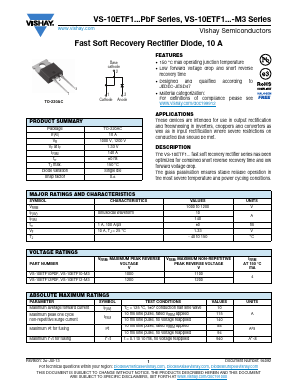 10ETF12PBF Datasheet PDF Vishay Semiconductors