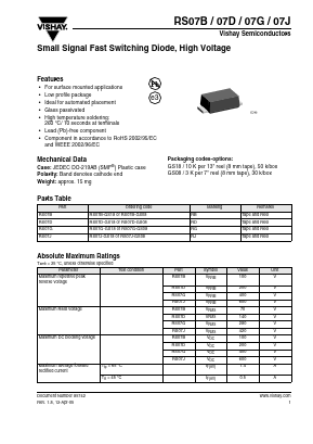 RS07B Datasheet PDF Vishay Semiconductors