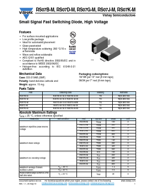 RS07K-M Datasheet PDF Vishay Semiconductors