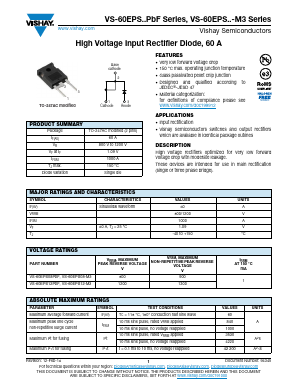 VS-60EPSPBF Datasheet PDF Vishay Semiconductors