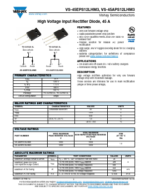 45APS12LHM3 Datasheet PDF Vishay Semiconductors