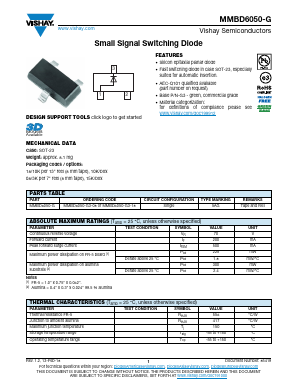MMBD6050-G3-08 Datasheet PDF Vishay Semiconductors