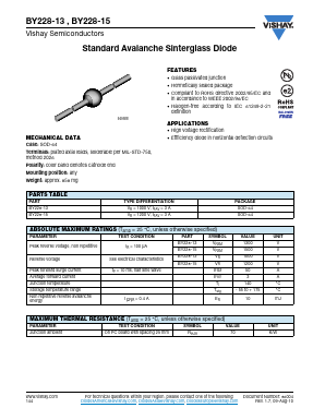 BY228-13 Datasheet PDF Vishay Semiconductors