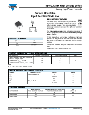 8EWS12STRL Datasheet PDF Vishay Semiconductors