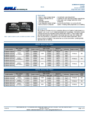 DCMIE06-48S12HI Datasheet PDF Wall Industries,Inc.
