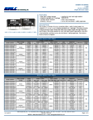 DCMA01-05D15HI Datasheet PDF Wall Industries,Inc.