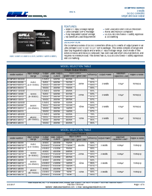 DCMFW03 Datasheet PDF Wall Industries,Inc.