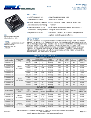 JFCW24S33-30 Datasheet PDF Wall Industries,Inc.