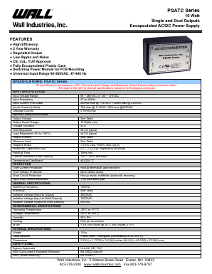 PSATC Datasheet PDF Wall Industries,Inc.