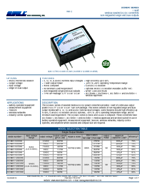 DCHBA1-5D12H6 Datasheet PDF Wall Industries,Inc.