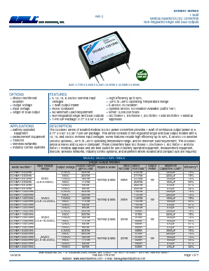 DCHBA1-5S15H6 Datasheet PDF Wall Industries,Inc.