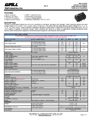 MSLU12S15-67 Datasheet PDF Wall Industries,Inc.