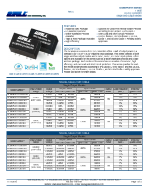 DCMSPU01-05S05H Datasheet PDF Wall Industries,Inc.