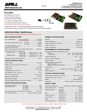 CMJRW24S33-2500 Datasheet PDF Wall Industries,Inc.