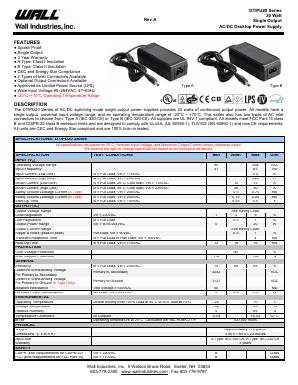 DTIPU20B-108 Datasheet PDF Wall Industries,Inc.