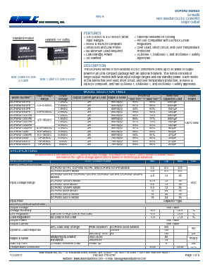 DCPSR2 Datasheet PDF Wall Industries,Inc.