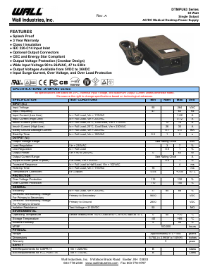 DTMPU63 Datasheet PDF Wall Industries,Inc.
