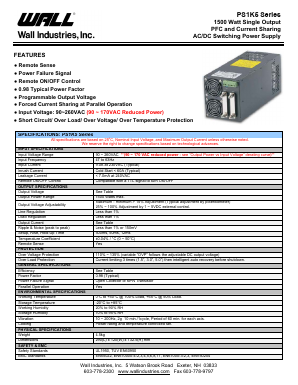 PS1K5S-P036 Datasheet PDF Wall Industries,Inc.