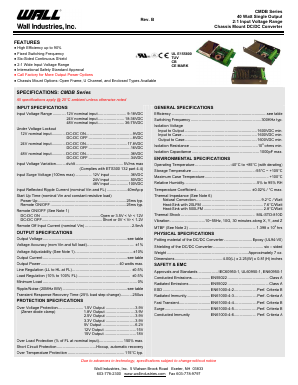 CMDB24S12-40 Datasheet PDF Wall Industries,Inc.