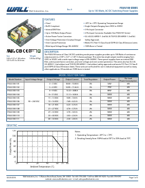 PSIUU100-107 Datasheet PDF Wall Industries,Inc.