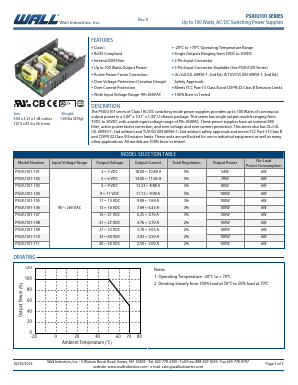 PSIUU101-105 Datasheet PDF Wall Industries,Inc.