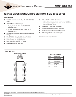 WME128K8-150CM Datasheet PDF White Electronic Designs Corporation