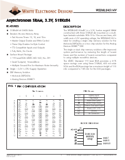WED8L24514V Datasheet PDF White Electronic Designs Corporation