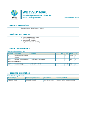 WB35SD160AL Datasheet PDF WeEn Semiconductors