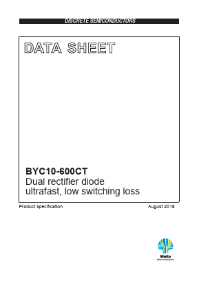 BYC10-600CT Datasheet PDF WeEn Semiconductors