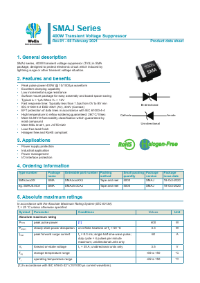 SMAJ13CA Datasheet PDF WeEn Semiconductors