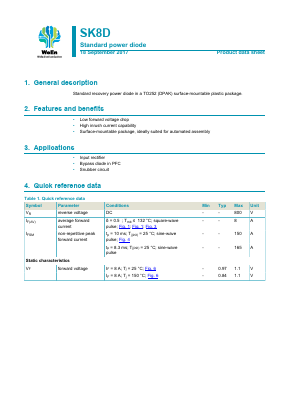 SK8D Datasheet PDF WeEn Semiconductors