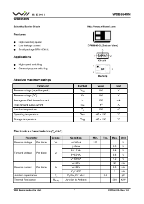 WSB5549N-3/TR Datasheet PDF Will Semiconductor Ltd.