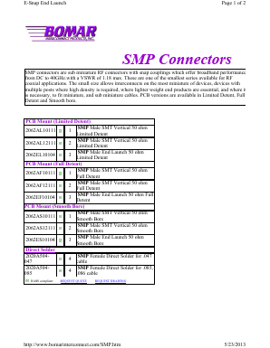 2062AS12111 Datasheet PDF Winchester Electronics Corporation