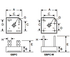 GBPC3508W Datasheet PDF Won-Top Electronics