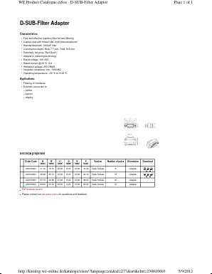 232016003 Datasheet PDF Wurth Elektronik GmbH & Co. KG, Germany.