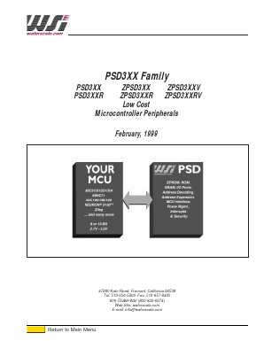 PSD302 Datasheet PDF Waferscale Integration