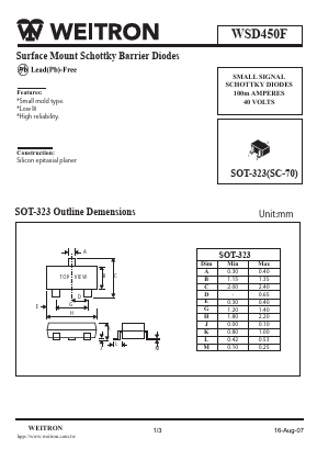 WSD450F Datasheet PDF Weitron Technology