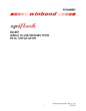 W25Q80BVDAIG-TR Datasheet PDF Winbond