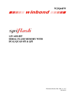25Q64FWIQ Datasheet PDF Winbond
