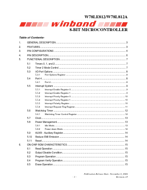 W78L812A24FL Datasheet PDF Winbond