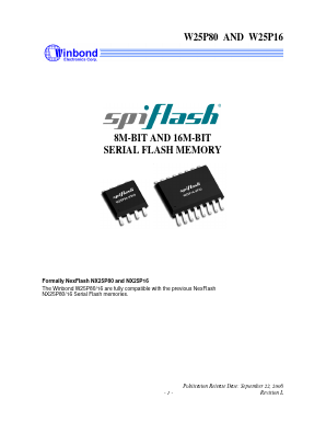 NX25P80VSI Datasheet PDF Winbond
