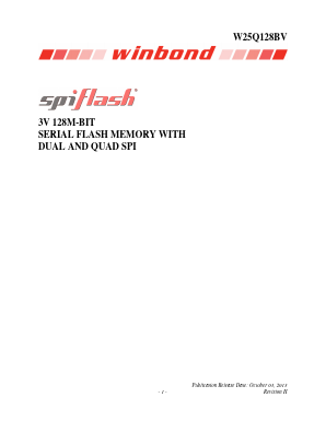 25Q128BVCP Datasheet PDF Winbond