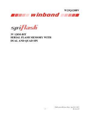 W25Q128BVCAP Datasheet PDF Winbond