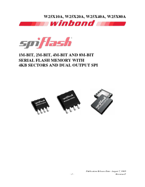 W25X80A Datasheet PDF Winbond