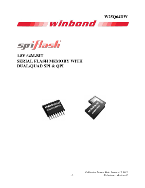 25Q64DWSIG Datasheet PDF Winbond